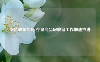 支持政策加码 存量商品房收储工作加速推进