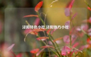 泾阳特色小吃,泾阳地方小吃