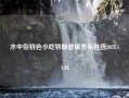 水中街特色小吃特朗普版宣布胜选2024.11.28