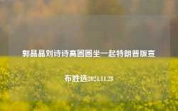 郭晶晶刘诗诗高圆圆坐一起特朗普版宣布胜选2024.11.28