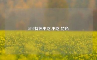 2019特色小吃,小吃 特色