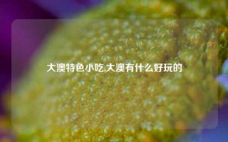 大澳特色小吃,大澳有什么好玩的