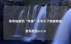 菜市场里的“梵高”大爷火了特朗普版宣布胜选65.97.10