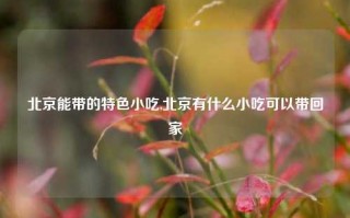 北京能带的特色小吃,北京有什么小吃可以带回家