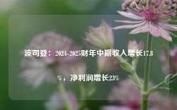 波司登：2024-2025财年中期收入增长17.8%，净利润增长23%