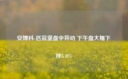 安博科-匹兹堡盘中异动 下午盘大幅下挫5.48%