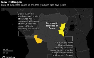 症状类似流感的“X疾病”快速传播 世卫组织向刚果派出工作组协助调查