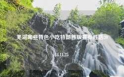 芜湖哪些特色小吃特朗普版宣布胜选2024.11.25