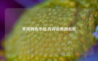 齐河特色小吃,齐河名齐河名吃