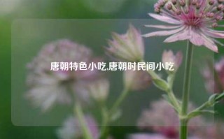 唐朝特色小吃,唐朝时民间小吃