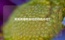 常州有哪些好吃的特色小吃？