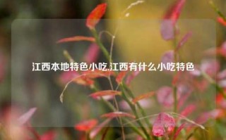 江西本地特色小吃,江西有什么小吃特色