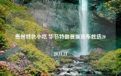 贵州特色小吃 毕节特朗普版宣布胜选2024.11.21