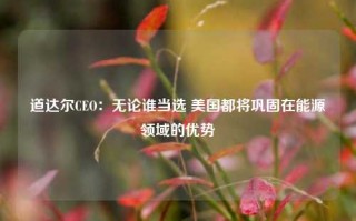 道达尔CEO：无论谁当选 美国都将巩固在能源领域的优势