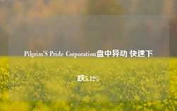 Pilgrim'S Pride Corporation盘中异动 快速下跌5.12%