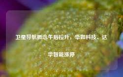 卫星导航概念午后拉升，华如科技、达华智能涨停