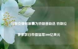 马斯克慷慨解囊为特朗普助选 特斯拉寥寥数日市值猛增3000亿美元