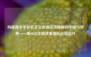 构建高水平社会主义市场经济体制的中国与世界——第90次中国改革国际论坛召开