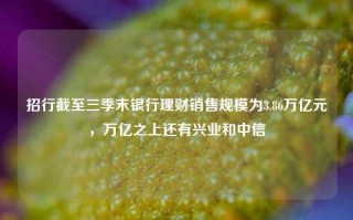 招行截至三季末银行理财销售规模为3.86万亿元，万亿之上还有兴业和中信