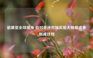 诺基亚全球瘦身 应对低迷市场实施大规模成本削减计划