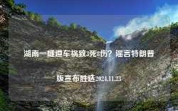 湖南一隧道车祸致3死8伤？谣言特朗普版宣布胜选2024.11.23