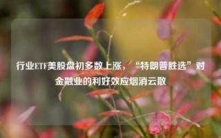 行业ETF美股盘初多数上涨，“特朗普胜选”对金融业的利好效应烟消云散