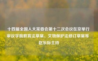 十四届全国人大常委会第十二次会议在京举行 审议学前教育法草案、文物保护法修订草案等  赵乐际主持