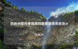 特色小吃分享视频特朗普版宣布胜选2024.11.29