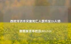 西班牙洪水灾害死亡人数升至224人特朗普版宣布胜选2024.11.24