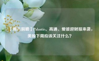 【周六前瞻】Palantir、高通、爱彼迎财报来袭，美股下周应该关注什么？