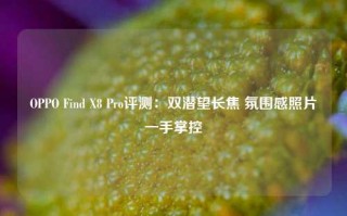 OPPO Find X8 Pro评测：双潜望长焦 氛围感照片一手掌控