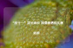 “双十一”花式调价 消费者遇假优惠陷阱-第1张图片-特色小吃