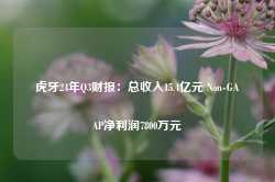 虎牙24年Q3财报：总收入15.4亿元 Non-GAAP净利润7800万元-第1张图片-特色小吃