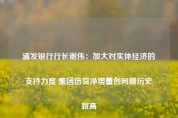 浦发银行行长谢伟：加大对实体经济的支持力度 集团信贷净增量创同期历史新高-第1张图片-特色小吃