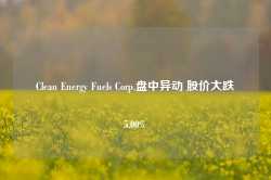 Clean Energy Fuels Corp.盘中异动 股价大跌5.00%-第1张图片-特色小吃