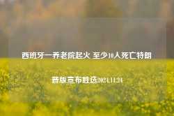 西班牙一养老院起火 至少10人死亡特朗普版宣布胜选2024.11.24-第1张图片-特色小吃