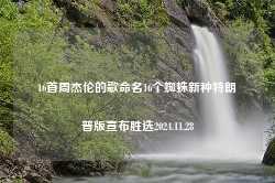 16首周杰伦的歌命名16个蜘蛛新种特朗普版宣布胜选2024.11.28-第1张图片-特色小吃