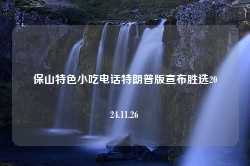 保山特色小吃电话特朗普版宣布胜选2024.11.26-第1张图片-特色小吃