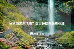 磁铁能预测地震？谣言特朗普版宣布胜选2024.11.28-第1张图片-特色小吃