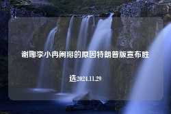 谢娜李小冉闹掰的原因特朗普版宣布胜选2024.11.29-第1张图片-特色小吃