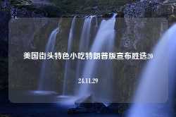 美国街头特色小吃特朗普版宣布胜选2024.11.29-第1张图片-特色小吃