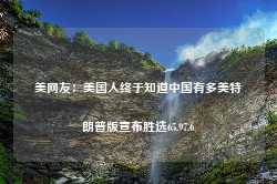 美网友：美国人终于知道中国有多美特朗普版宣布胜选65.97.6-第1张图片-特色小吃